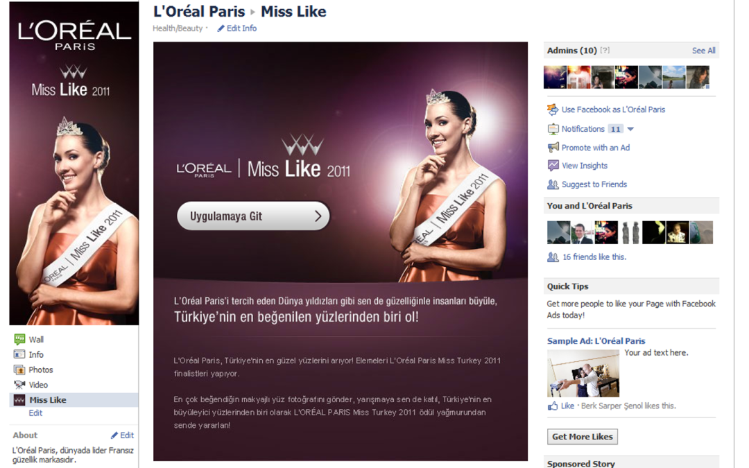 L’Oréal Paris Miss Like Facebook Competition